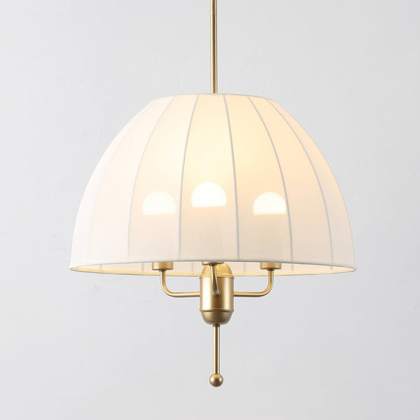 Safavieh Silvie, 3-light 20-inch Cream And Gold Fabric Pendant - Elegant Lighting For Sophisticated Spaces Cream ,Gold Fabric Pnd4220a