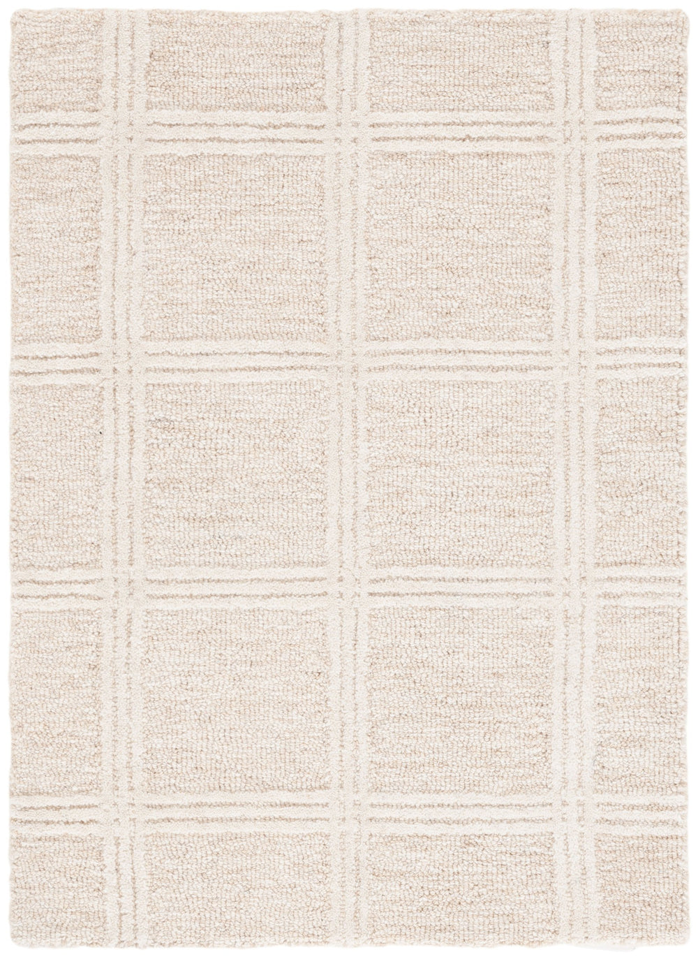 Safavieh Pine Elegant Hand-tufted Area Rug In Soothing Tones For Cozy Comfort And Timeless Style Beige ,Ivory Wool & Cotton Pne103b-5