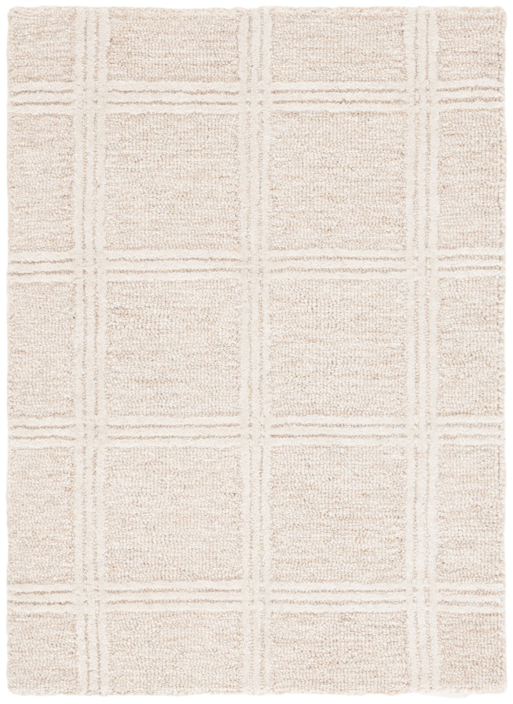 Safavieh Pine Hand-tufted 8x10 Feet Area Rug - Luxurious Wool-cotton Blend For Timeless Home Elegance Beige ,Ivory Wool & Cotton Pne103b-3sq