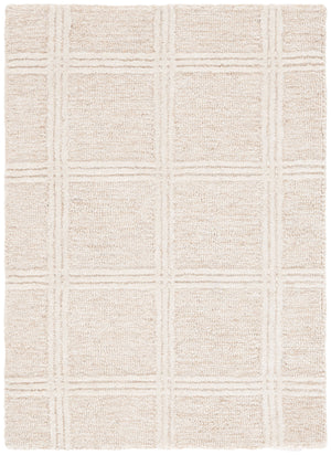 Safavieh Pine Hand Tufted Wool & Cotton Area Rug 2' X 3' - Elegant Beige Ivory Design For Any Room Decor Beige ,Ivory Wool & Cotton Pne103b-2