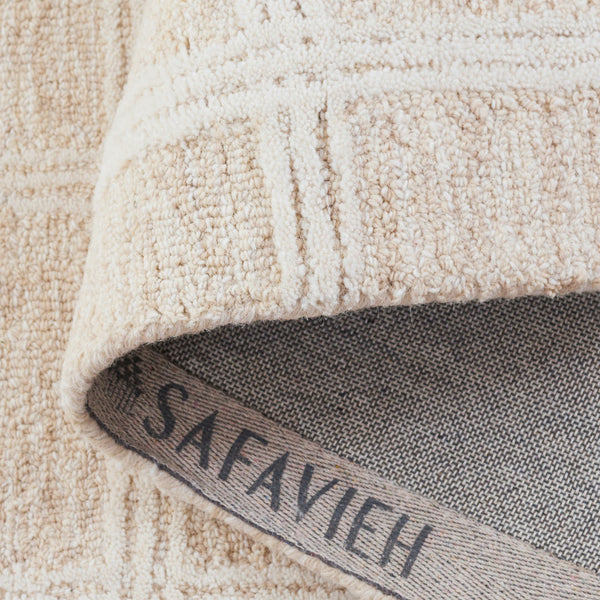Safavieh Pine Elegant Hand-tufted Area Rug In Soothing Tones For Cozy Comfort And Timeless Style Beige ,Ivory Wool & Cotton Pne103b-5