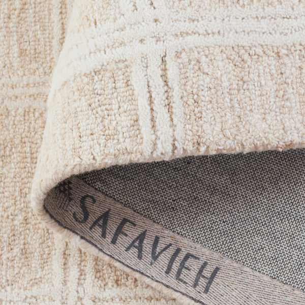 Safavieh Pine Hand-tufted 8x10 Feet Area Rug - Luxurious Wool-cotton Blend For Timeless Home Elegance Beige ,Ivory Wool & Cotton Pne103b-3sq