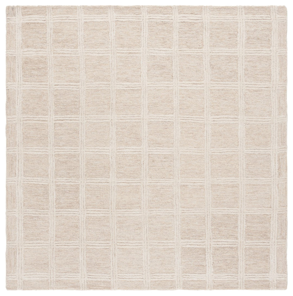 Safavieh Pine Hand-tufted 8x10 Feet Area Rug - Luxurious Wool-cotton Blend For Timeless Home Elegance Beige ,Ivory Wool & Cotton Pne103b-3sq