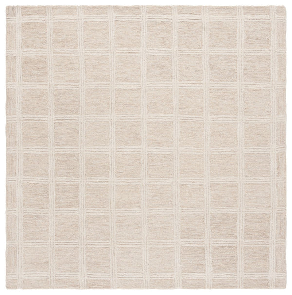 Safavieh Pine Hand-tufted 8x10 Feet Area Rug - Luxurious Wool-cotton Blend For Timeless Home Elegance Beige ,Ivory Wool & Cotton Pne103b-3sq