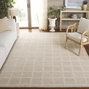 Safavieh Pine Elegant Hand-tufted Area Rug In Soothing Tones For Cozy Comfort And Timeless Style Beige ,Ivory Wool & Cotton Pne103b-5
