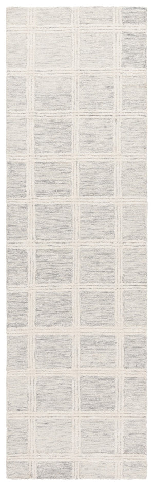 Safavieh Pine Hand-tufted 8x10 Feet Area Rug - Luxurious Wool-cotton Blend For Timeless Home Elegance Grey ,Ivory Wool & Cotton Pne103f-9
