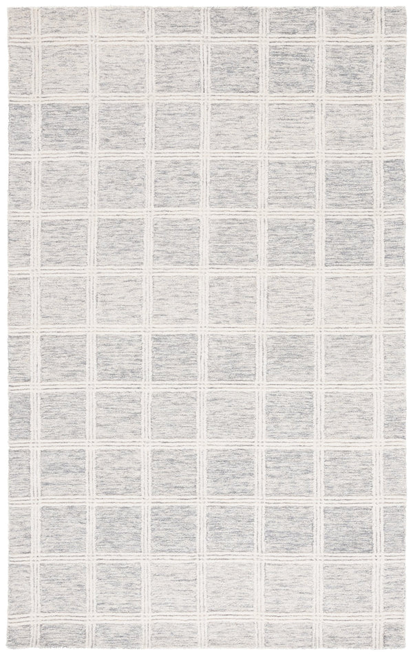 Safavieh Pine Elegant Hand-tufted Area Rug In Soothing Tones For Cozy Comfort And Timeless Style Grey ,Ivory Wool & Cotton Pne103f-6r