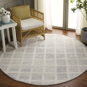 Safavieh Pine Elegant Hand-tufted Area Rug In Soothing Tones For Cozy Comfort And Timeless Style Grey ,Ivory Wool & Cotton Pne103f-6r