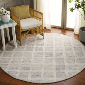 Safavieh Pine Hand-tufted 8x10 Feet Area Rug - Luxurious Wool-cotton Blend For Timeless Home Elegance Grey ,Ivory Wool & Cotton Pne103f-9