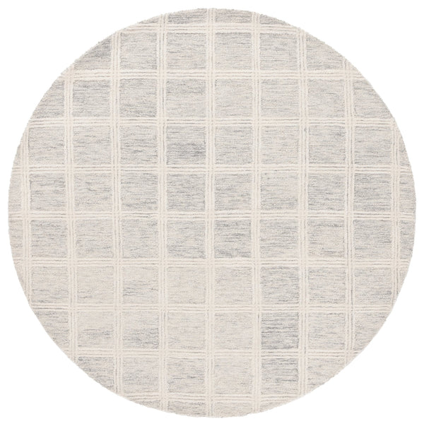 Safavieh Pine Elegant Hand-tufted Area Rug In Soothing Tones For Cozy Comfort And Timeless Style Grey ,Ivory Wool & Cotton Pne103f-6r