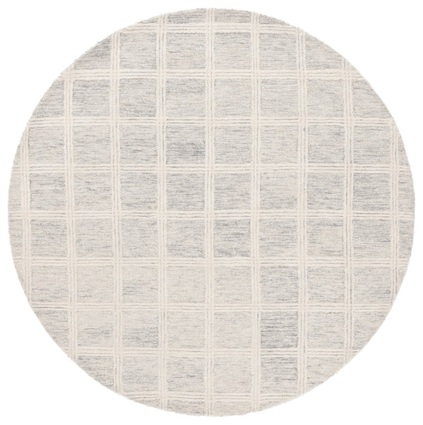 Safavieh Pine Hand-tufted 8x10 Feet Area Rug - Luxurious Wool-cotton Blend For Timeless Home Elegance Grey ,Ivory Wool & Cotton Pne103f-9