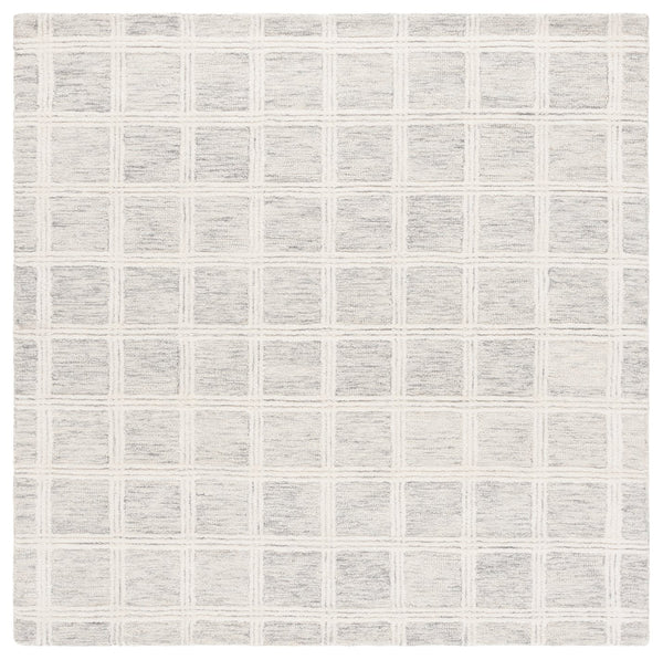 Safavieh Pine Elegant Hand-tufted Area Rug In Soothing Tones For Cozy Comfort And Timeless Style Grey ,Ivory Wool & Cotton Pne103f-6r