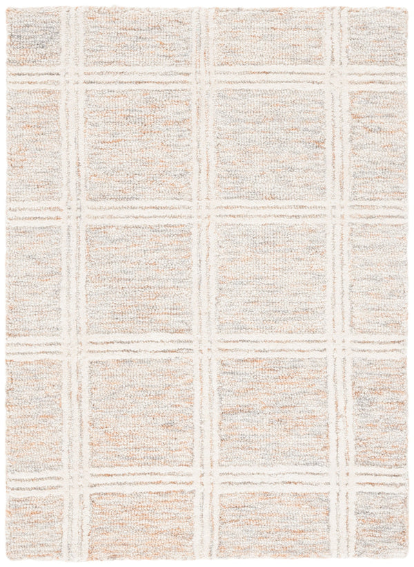 Safavieh Pine Elegant Hand-tufted Area Rug In Soothing Tones For Cozy Comfort And Timeless Style Rust ,Ivory Wool & Cotton Pne103q-6