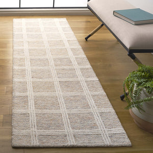 Safavieh Pine Elegant Hand-tufted Area Rug In Soothing Tones For Cozy Comfort And Timeless Style Rust ,Ivory Wool & Cotton Pne103q-6