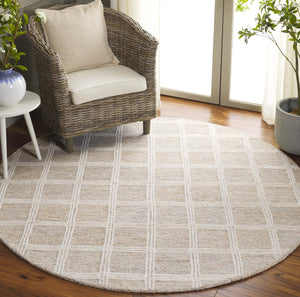 Safavieh Pine Elegant Hand-tufted Area Rug In Soothing Tones For Cozy Comfort And Timeless Style Rust ,Ivory Wool & Cotton Pne103q-6