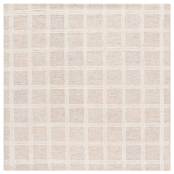 Safavieh Pine Elegant Hand-tufted Area Rug In Soothing Tones For Cozy Comfort And Timeless Style Rust ,Ivory Wool & Cotton Pne103q-6