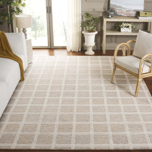 Safavieh Pine Elegant Hand-tufted Area Rug In Soothing Tones For Cozy Comfort And Timeless Style Rust ,Ivory Wool & Cotton Pne103q-6