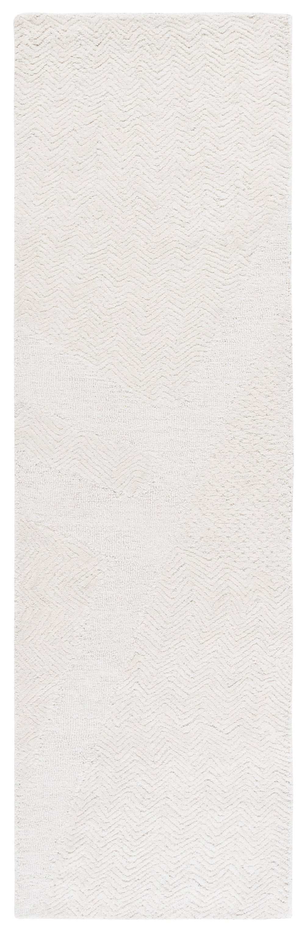 Safavieh Pine Hand-tufted Ivory Wool & Cotton Area Rug, 8x10 Ft Chevron Pattern For Timeless Elegance Ivory Wool & Cotton Pne108a-8