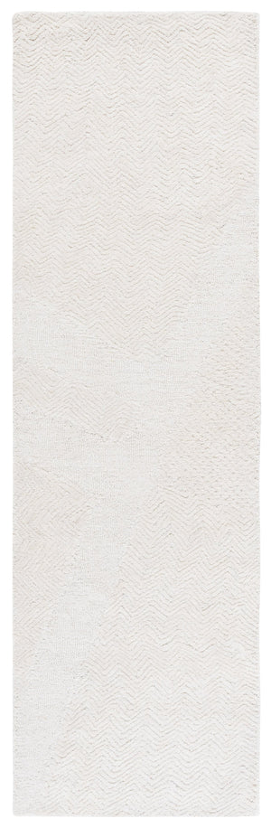 Safavieh Pine Hand-tufted Ivory Wool & Cotton Area Rug, 8x10 Ft Chevron Pattern For Timeless Elegance Ivory Wool & Cotton Pne108a-8
