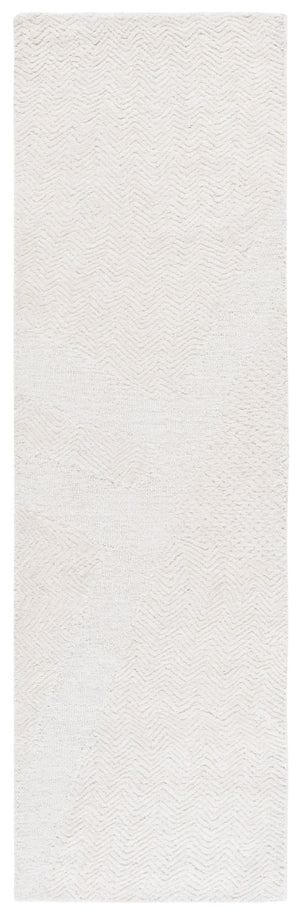Safavieh Pine Hand-Tufted Ivory Chevron Wool Runner for Hallways and Entryways 2'-3" x 8'-0" PNE108A-28
