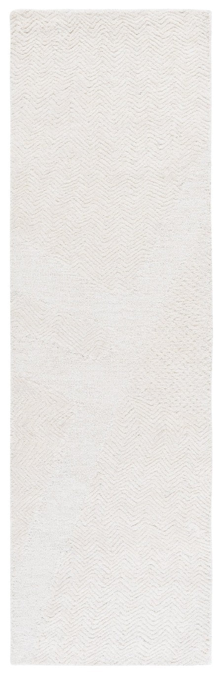 Safavieh Pine Hand-Tufted Ivory Chevron Wool Runner for Hallways and Entryways 2'-3" x 8'-0" PNE108A-28