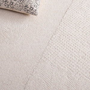Safavieh Pine Hand-Tufted Ivory Chevron Wool Runner for Hallways and Entryways 2'-3" x 8'-0" PNE108A-28