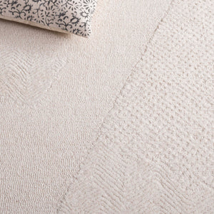 Safavieh Pine Hand-tufted Ivory Wool & Cotton Area Rug, 8x10 Ft Chevron Pattern For Timeless Elegance Ivory Wool & Cotton Pne108a-8