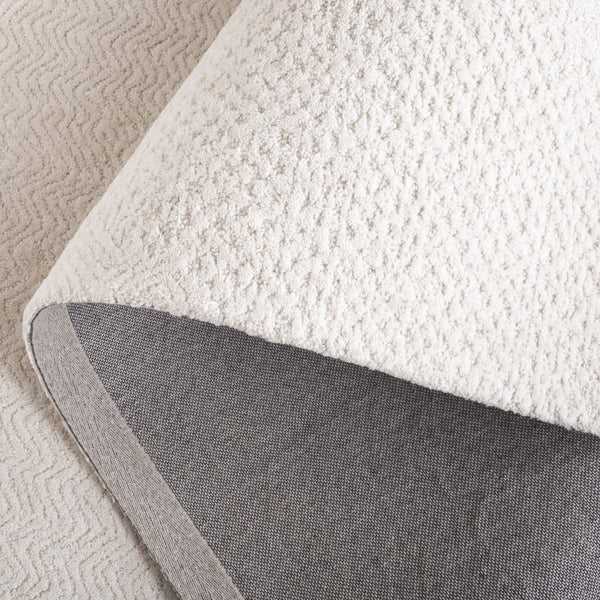 Safavieh Pine Hand-tufted Ivory Wool & Cotton Area Rug, 8x10 Ft Chevron Pattern For Timeless Elegance Ivory Wool & Cotton Pne108a-8