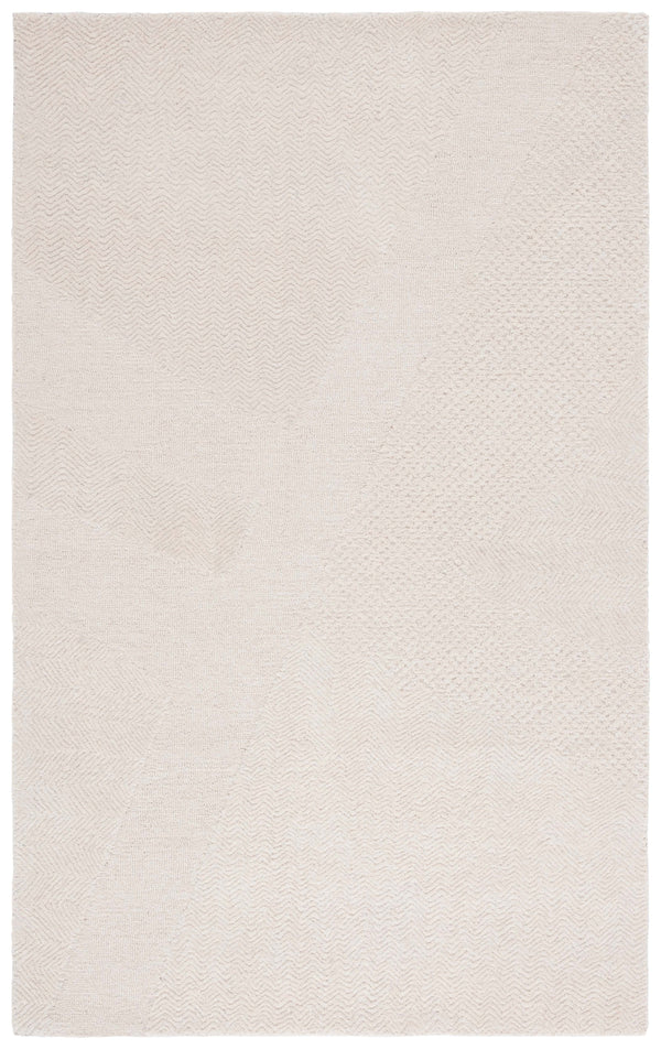 Safavieh Pine Hand-tufted Ivory Wool & Cotton Area Rug, 8x10 Ft Chevron Pattern For Timeless Elegance Ivory Wool & Cotton Pne108a-8