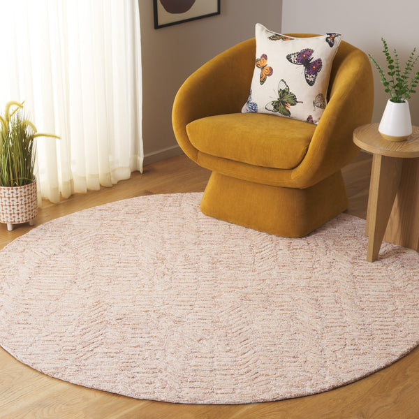 Safavieh Pine Hand-tufted Wool & Cotton Area Rug - Elegant Artisan Design To Enrich Your Home Decor Rust ,Ivory Wool & Cotton Pne109p-28