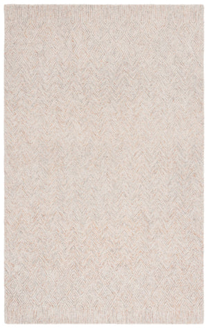 Safavieh Pine Hand-tufted Wool And Cotton Runner Rug – Elegant Diamond Chevron Design For Timeless Decor Rust ,Light Grey Wool & Cotton Pne110p-6r
