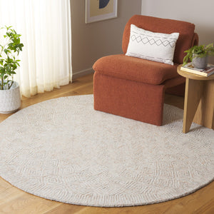 Safavieh Pine Hand-tufted Wool And Cotton Runner Rug – Elegant Diamond Chevron Design For Timeless Decor Rust ,Light Grey Wool & Cotton Pne110p-6r