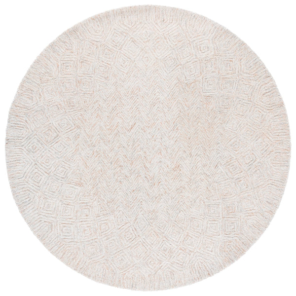 Safavieh Pine Hand-tufted Wool And Cotton Runner Rug – Elegant Diamond Chevron Design For Timeless Decor Rust ,Light Grey Wool & Cotton Pne110p-6r