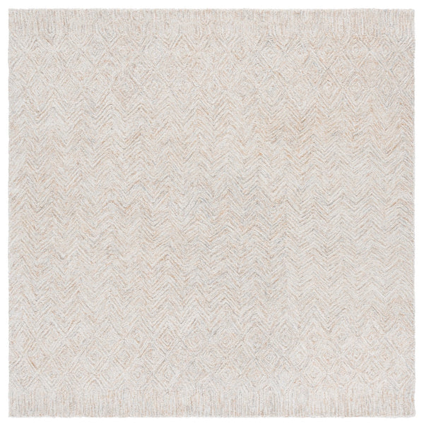 Safavieh Pine Hand-tufted Wool And Cotton Runner Rug – Elegant Diamond Chevron Design For Timeless Decor Rust ,Light Grey Wool & Cotton Pne110p-6r