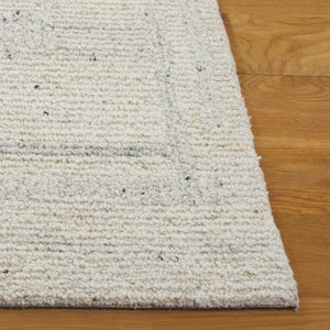 Safavieh Pine Hand Tufted Wool Runner Rug - Timeless Elegance For Hallways And Entryways, Luxurious Texture Beige ,Grey Hand Spun Wool Pile Pne114b-5