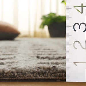 Safavieh Pine Hand-tufted Area Rug: Luxurious Wool Design In Natural Hues For Stylish Home Decor Comfort Taupe Hand Spun Wool Pile Pne115e-3