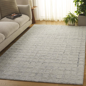 Safavieh Pine Hand-tufted Runner Rug - Luxurious Wool Pile For Hallways, Stairs & Elegant Home Decor Grey Hand Spun Wool Pile Pne115f-5