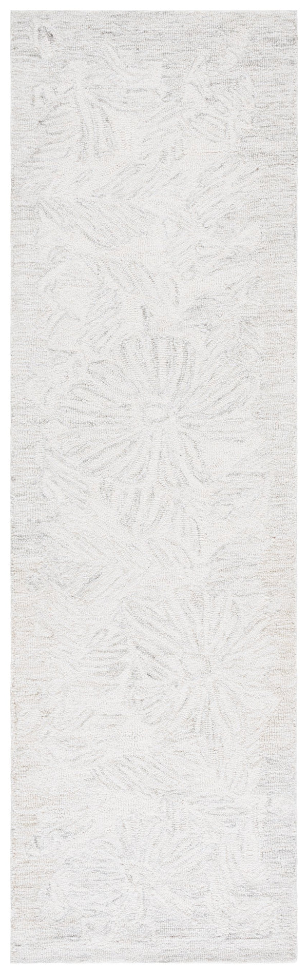 Safavieh Pine Hand-tufted Wool-viscose Runner Rug - Elegant And Durable Design For Sophisticated Spaces Light Grey ,Ivory 95% Wool,5% Viscose Pne116g-28