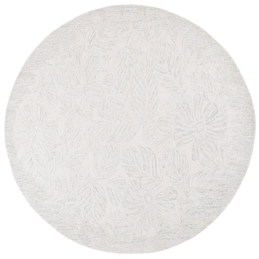 Safavieh Pine Hand-tufted Wool-viscose Runner Rug - Elegant And Durable Design For Sophisticated Spaces Light Grey ,Ivory 95% Wool,5% Viscose Pne116g-6sq