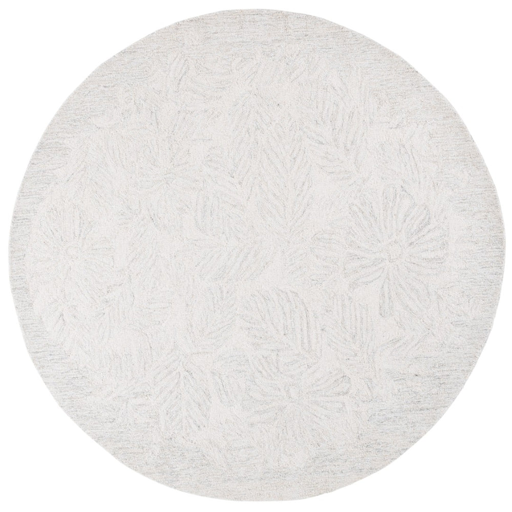 Safavieh Pine Hand-tufted Area Rug - Luxurious Wool Blend In Elegant Hues For Sophisticated Living Spaces Light Grey ,Ivory 95% Wool,5% Viscose Pne116g-4
