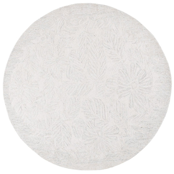 Safavieh Pine Hand-tufted Area Rug - Luxurious Wool Blend In Elegant Hues For Sophisticated Living Spaces Light Grey ,Ivory 95% Wool,5% Viscose Pne116g-4