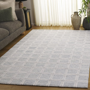 Safavieh Pine Elegant Hand-tufted Area Rug – Luxurious Wool Runner To Elevate Your Home Décor And Style Grey ,Ivory Wool Pile Pne117f-5