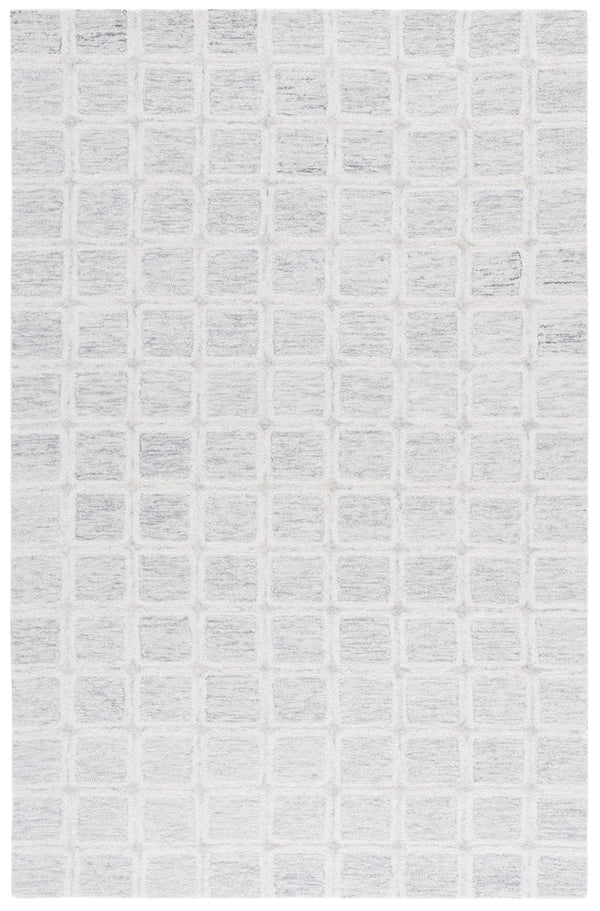 Safavieh Pine Modern Handcrafted Area Rug - Elegant Artisanal Design In Soft Wool For Cozy Home Decor Grey ,Ivory Wool Pile Pne117f-3