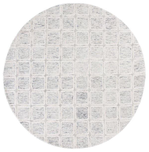 Safavieh Pine Modern Handcrafted Area Rug - Elegant Artisanal Design In Soft Wool For Cozy Home Decor Grey ,Ivory Wool Pile Pne117f-3