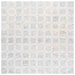 Safavieh Pine Elegant Hand-tufted Area Rug – Luxurious Wool Runner To Elevate Your Home Décor And Style Grey ,Ivory Wool Pile Pne117f-6sq