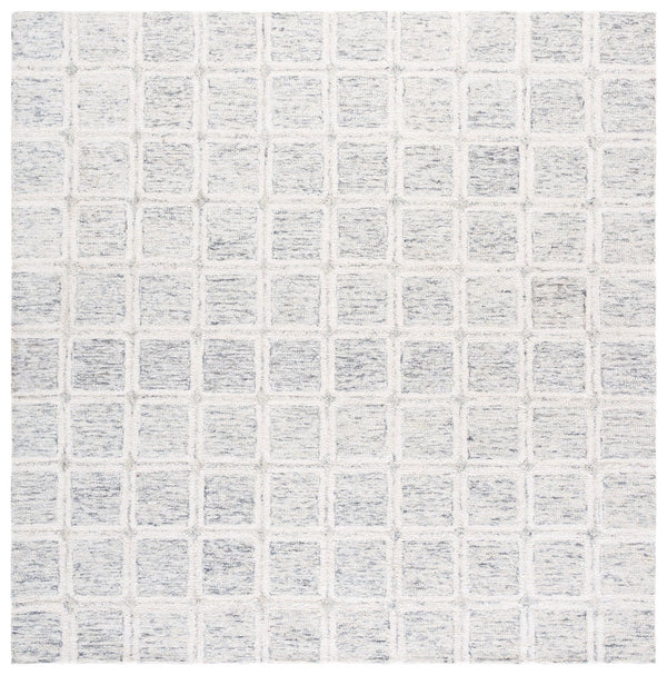 Safavieh Pine Elegant Hand-tufted Area Rug – Luxurious Wool Runner To Elevate Your Home Décor And Style Grey ,Ivory Wool Pile Pne117f-6sq