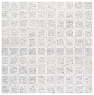 Safavieh Pine Modern Handcrafted Area Rug - Elegant Artisanal Design In Soft Wool For Cozy Home Decor Grey ,Ivory Wool Pile Pne117f-3