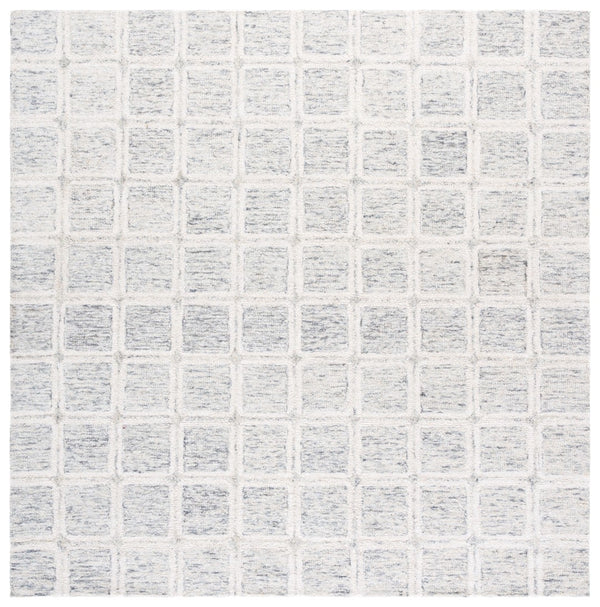 Safavieh Pine Modern Handcrafted Area Rug - Elegant Artisanal Design In Soft Wool For Cozy Home Decor Grey ,Ivory Wool Pile Pne117f-3
