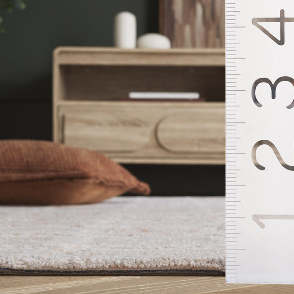 Safavieh Pine Modern Handcrafted Area Rug - Elegant Artisanal Design In Soft Wool For Cozy Home Decor Rust ,Grey Wool Pile Pne117p-4