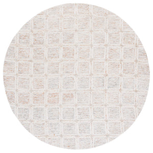 Safavieh Pine Modern Handcrafted Area Rug - Elegant Artisanal Design In Soft Wool For Cozy Home Decor Rust ,Grey Wool Pile Pne117p-4